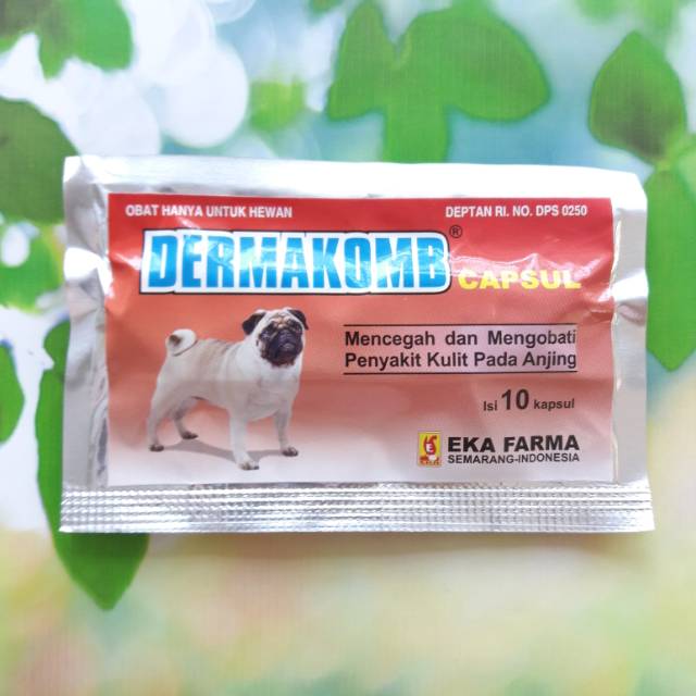 DERMAKOMB Caps - Mencegah Mengobati Penyakit Kulit  Anjing EKA FARMA