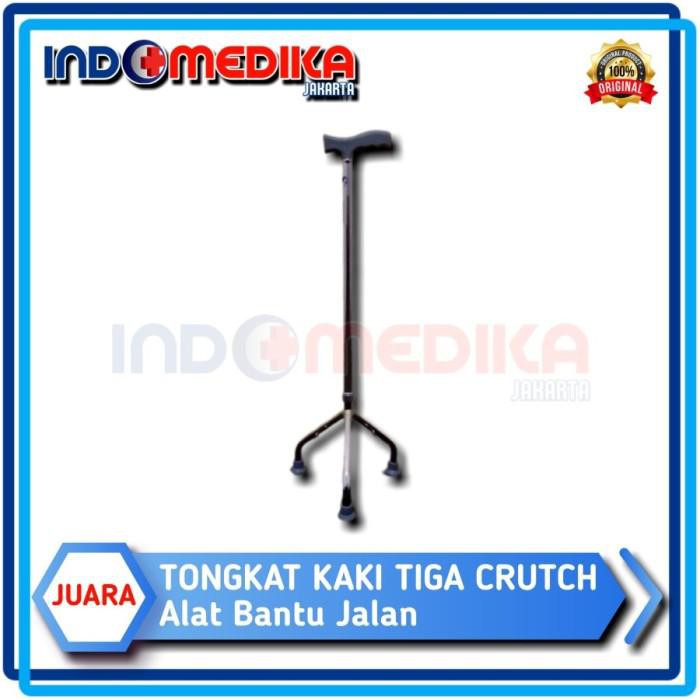Penunjang Gerak / Tongkat 3 Kaki / Kruk / Crutch Alat Bantu Jalan Kaki 3