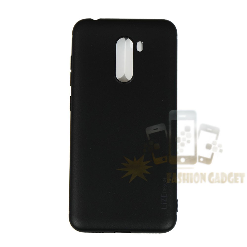 Lize Casing Silikon Xiaomi Pocophone F1 Poco F1 Poco Phone Case Cilicone Soft Case Kesing Ultrathin - HITAM