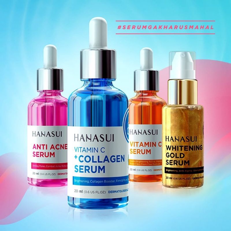 Hanasui whitening gold anti acne collagen vitamin c serum