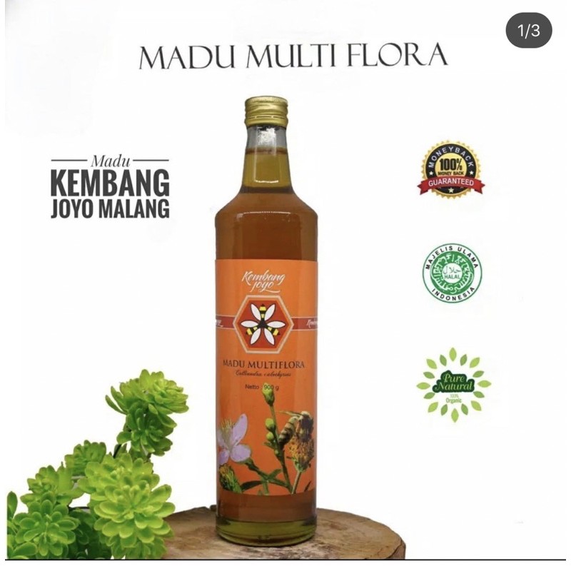 

Madu Multiflora 900gr Madu Kembang Joyo