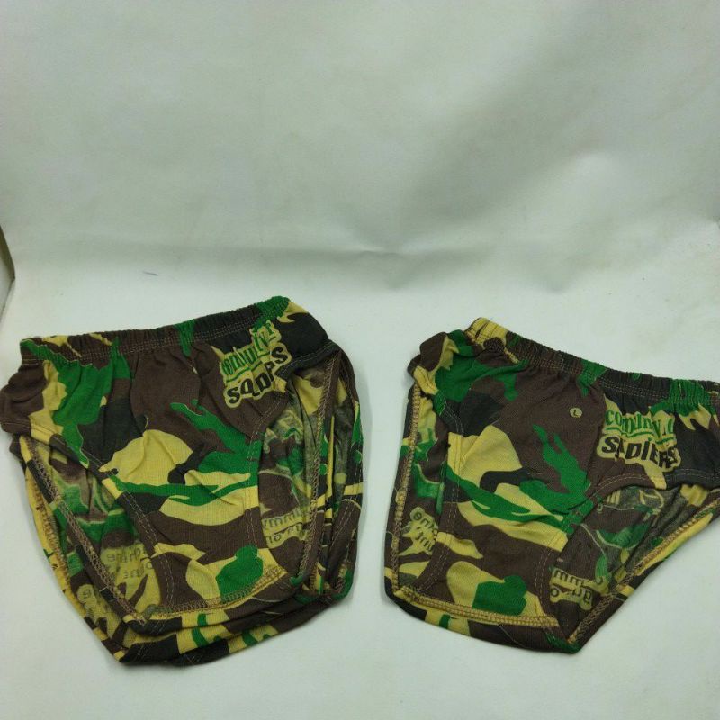 Celana dalam anak 1 Tahun Size S M L XL Army Doreng/ cd anak laki-laki /celana dalam anak murah cowok