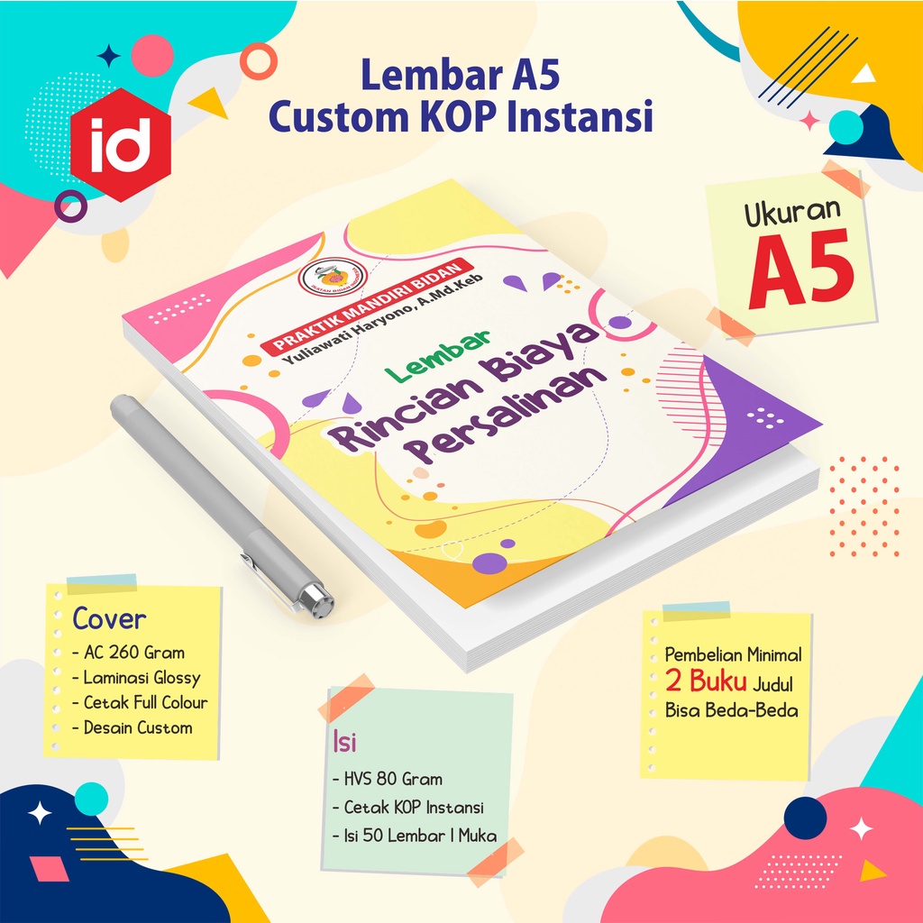 

FORM LEMBAR KETERANGAN DR & BIDAN A5 || LEMBAR KETERANGAN KHUSUS NAKES