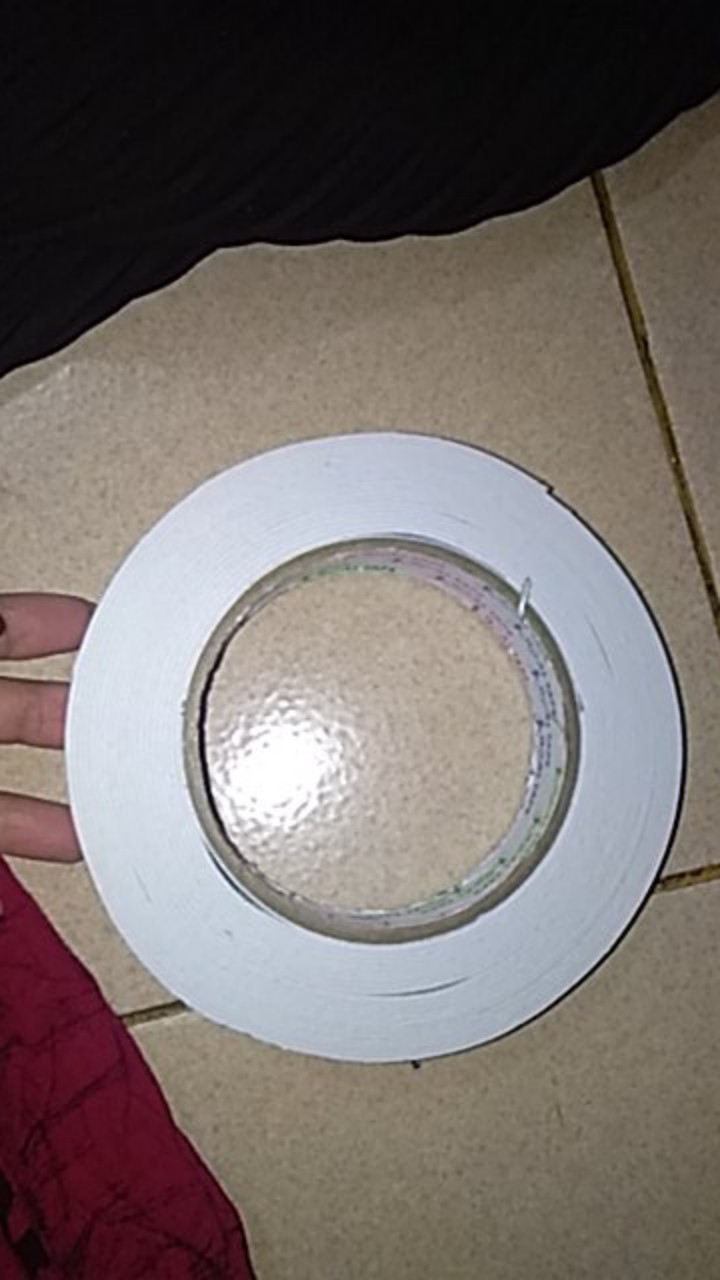 Double Foam Tape Putih 1 Inch (22mm X 6 Meter)  Busa Putih Daya Rekat Kuat