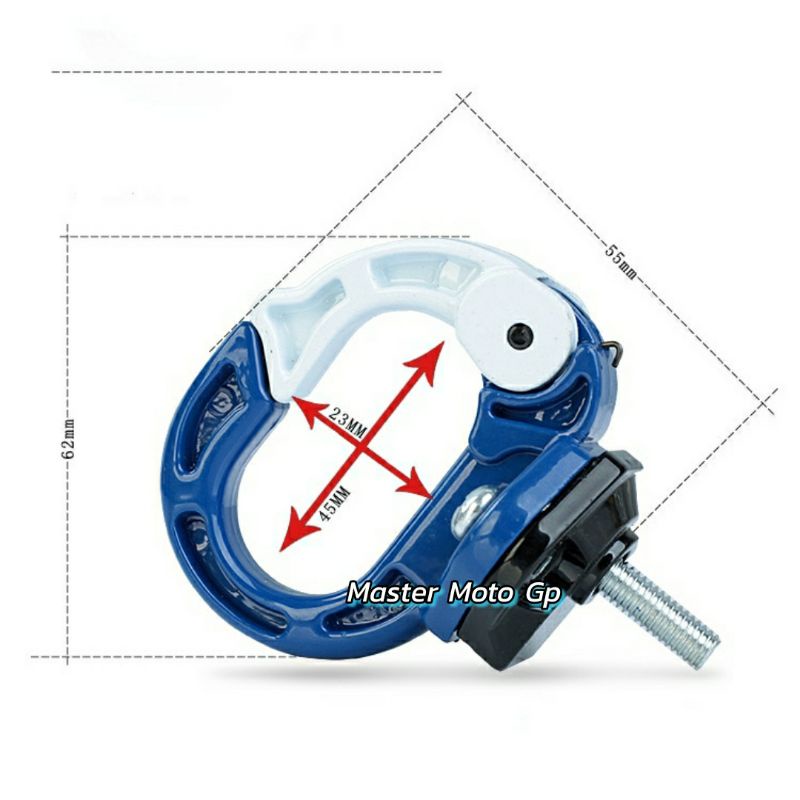 cantolan barang O kait aksesoris sepeda motor Modifikasi sepeda motor Gantungan barang matic bulat