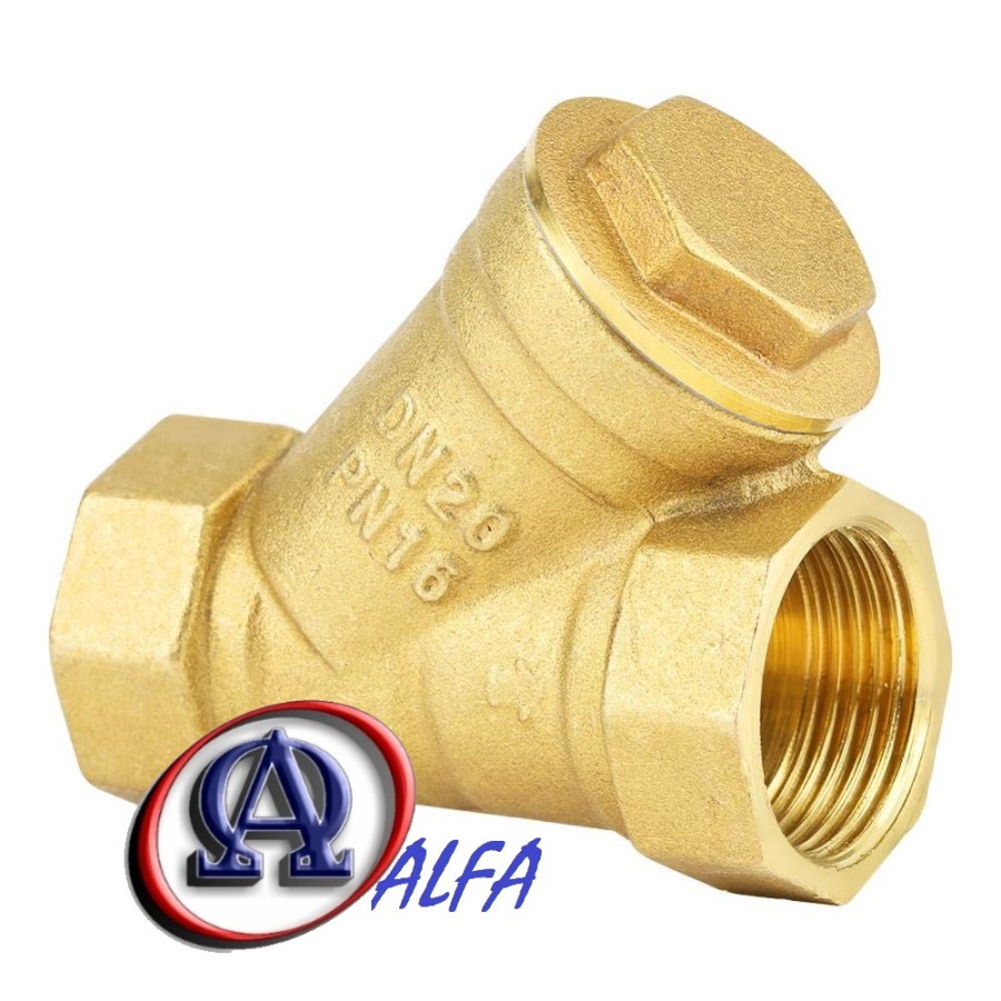 Y Brass Strainer 3/4" inch