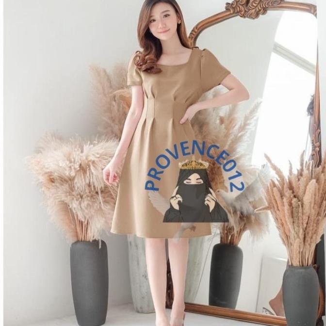 DRESS MINI DRESS WANITA REMAJA KEKINIAN MODEL KOREA SEXY PROVENCE012 FUJI SIZE L DRESS WANITA