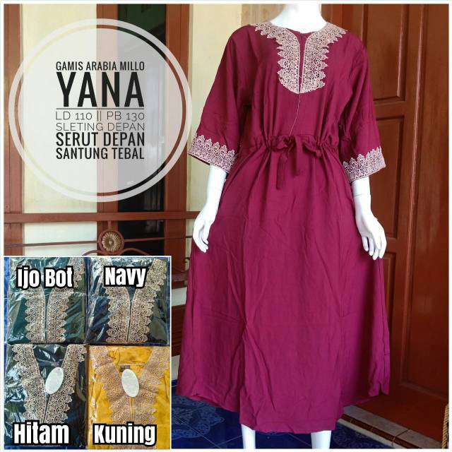 Daster Arabia/ GAMIS ARABIA MILO YANA / Gamis Renda ARABIAN