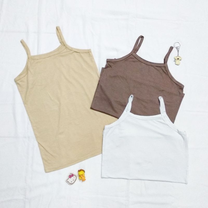 Tanktop Basic Polos Jumbo Bigsize - Standard Tali Kecil Stretch/Bisa Melar - Spandex Rayon PREMIUM-1