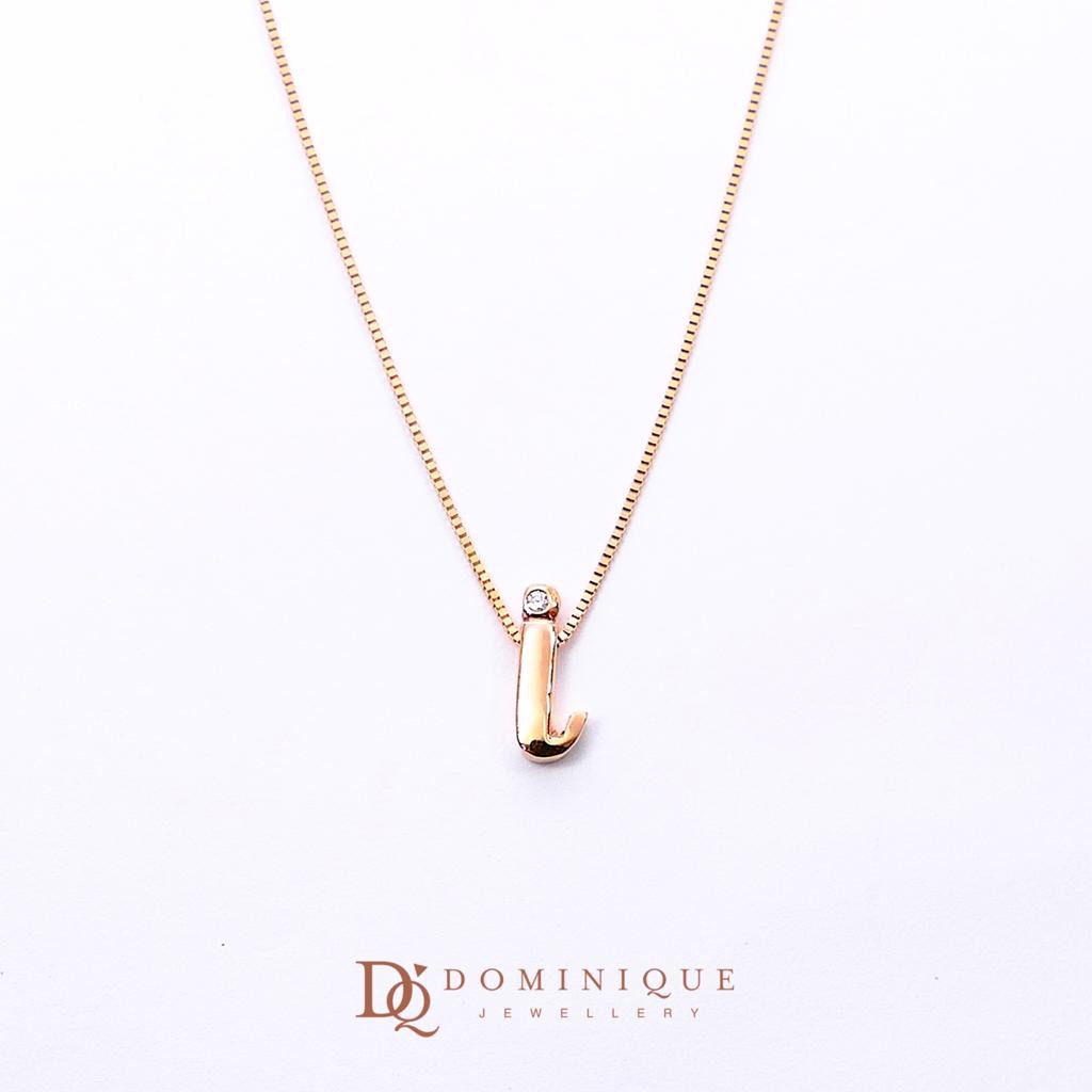 

Dominique Jewellery-Pendant Diamond I + Necklace Kadar 75%