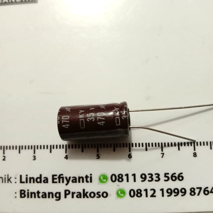 New kapasitor elco 470uf-35v