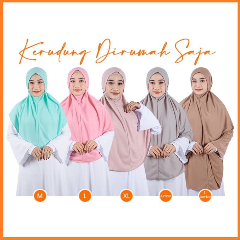 COD Terlaris Hijab At Home Tali Belakang - Kerudung Di Rumah Saja VARIASI 1- Jilbab Instan Syari