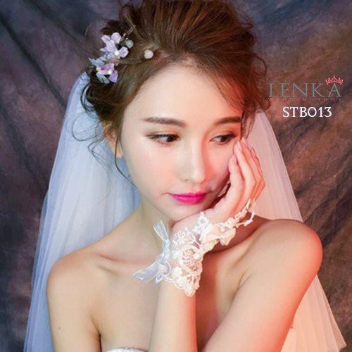 [SIAP KIRIM] AKSESORIS PENGANTIN WANITA PESTA BRIDAL GLOVES MODERN LACE STB013