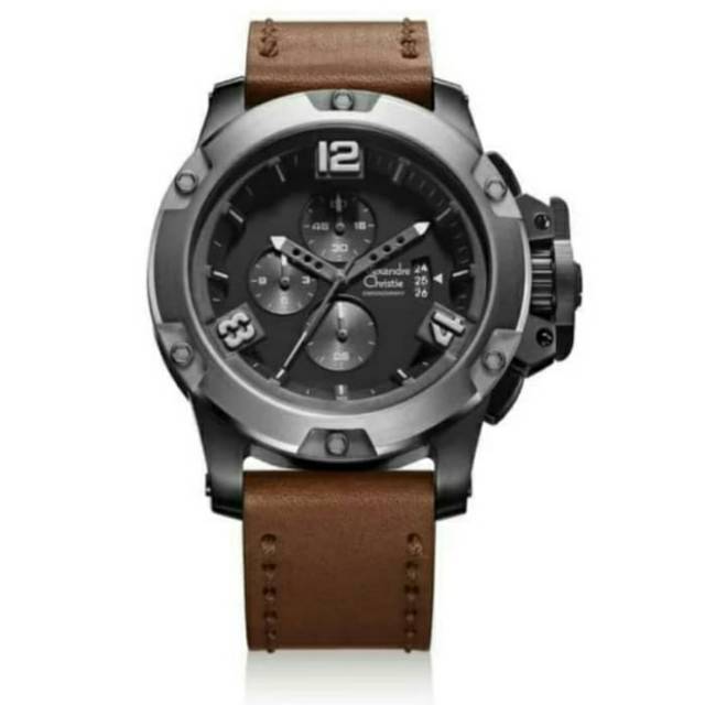 Alexandre Christie 6295 Titanium Brown Pria/Cowok original