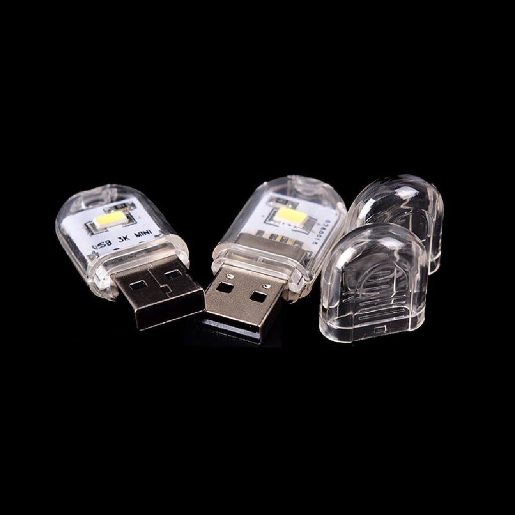 1pc Lampu Malam Led Usb Mini Portable Untuk Pc / Laptop