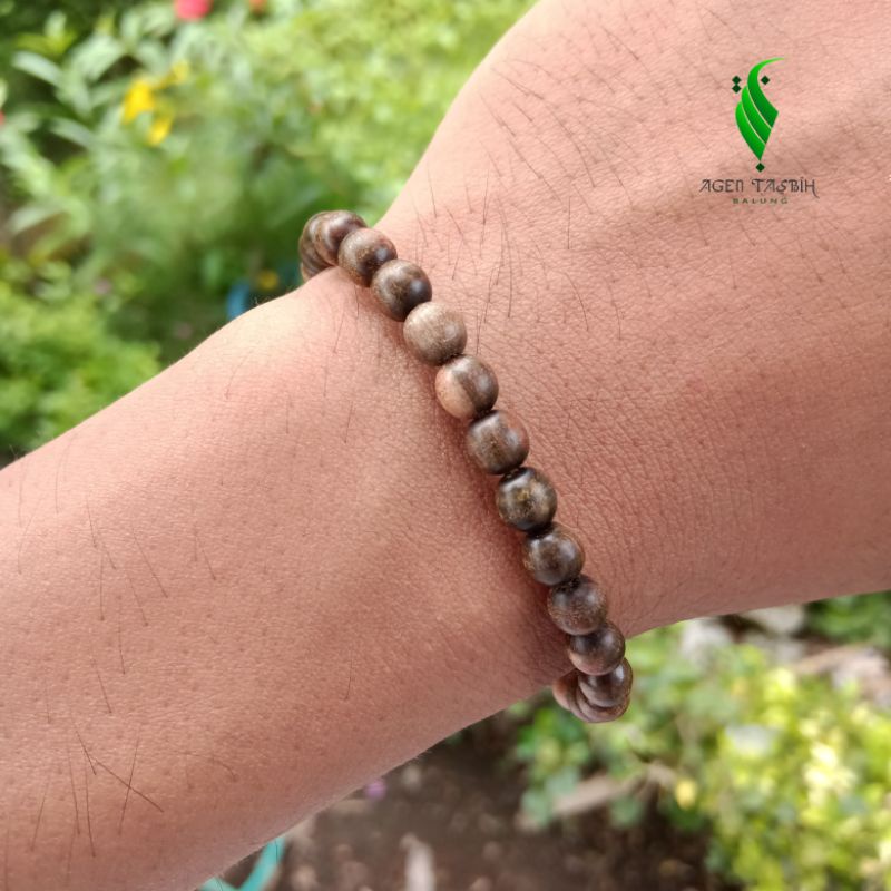 Gelang Kayu Galih Tesek Sulaiman Asli Size 6mm &amp; 8mm, Gelang Kayu Langka Bertuah Nusantara