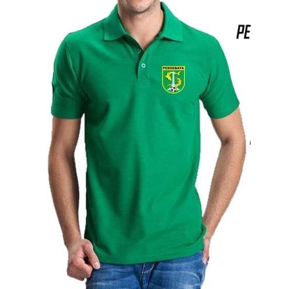 KAOS POLO BAJU KERAH DISTRO PERSEBAYA POLOS CUSTOM SURABAYA INDONESIA BAHAN BERKELAS