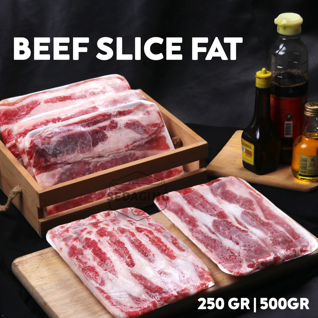 

Daging Slice Sapi / US Beef Slice Fat PREMIUM Halal Bandung / Daging Slice 500gr