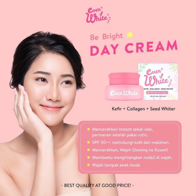 EVER WHITE DAY + NIGHT CREAM PAKET EVERWHITE KRIM SIANG &amp; MALAM