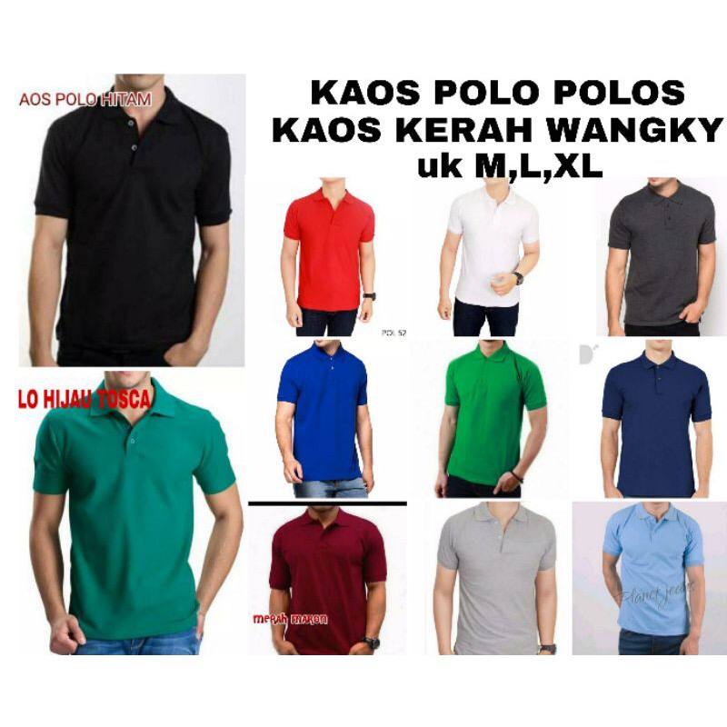 NEW official Kaos Krah / Kaos Polos / Poloshirt / Kaos Lakoste / baju kaos kerah  / kaos distro