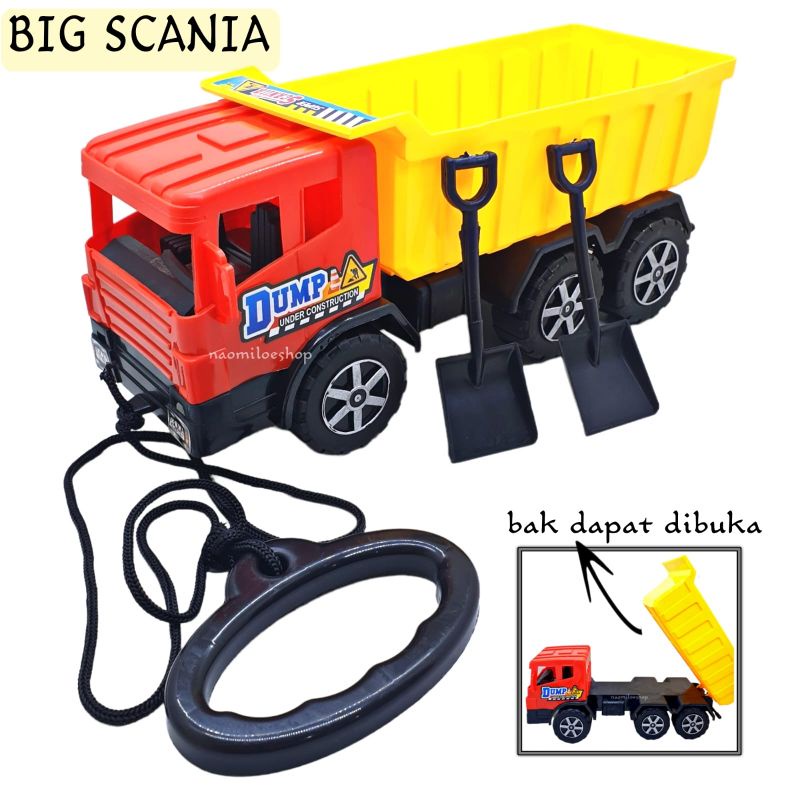BIG SCANIA (BS2021) Mainan truk pasir  truck Konstruksi Dump truck truk edukasi