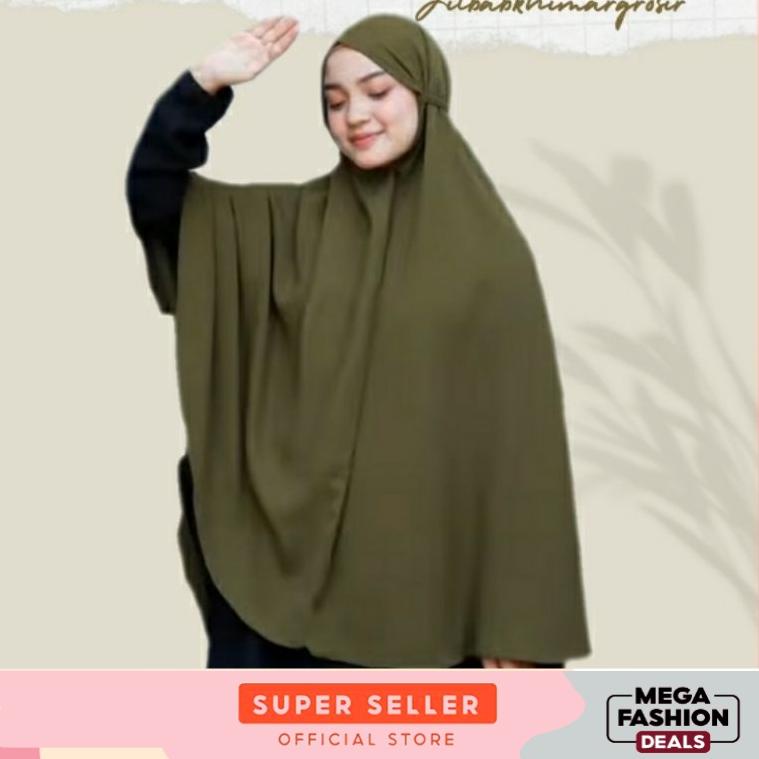 ➜Model Terkini Hijab Bergo Jilbab Kerudung Tali Khimar Hijab Syari Panjang Terbaru 2021 Premium Lail