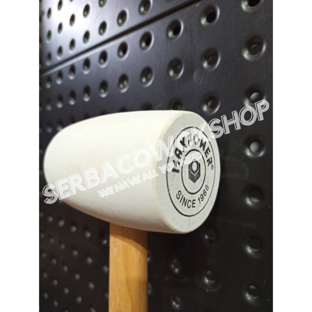 MAXPOWER Palu Karet 16 Oz Gagang Kayu - Rubber Hammer Wooden Handle Termurah Berkualitas