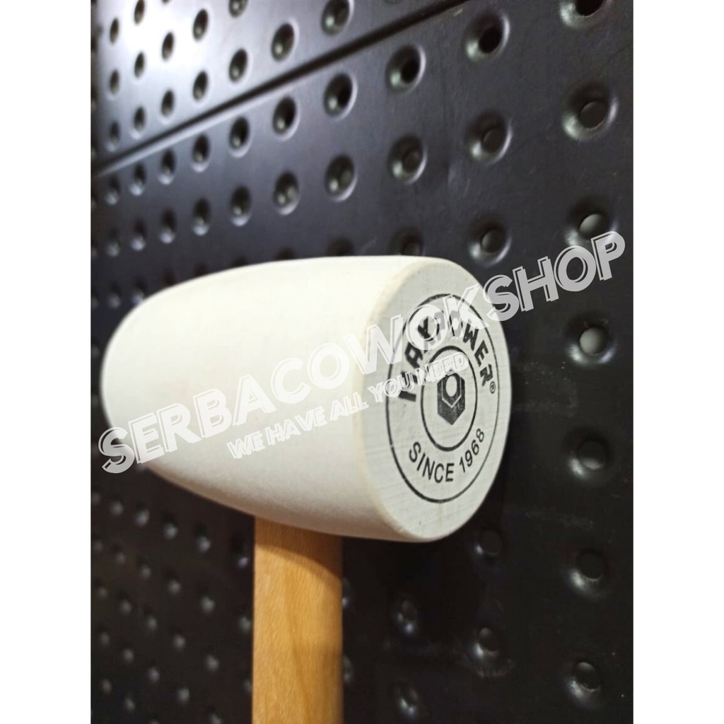 MAXPOWER Palu Karet 16 Oz Gagang Kayu - Rubber Hammer Wooden Handle Termurah Berkualitas