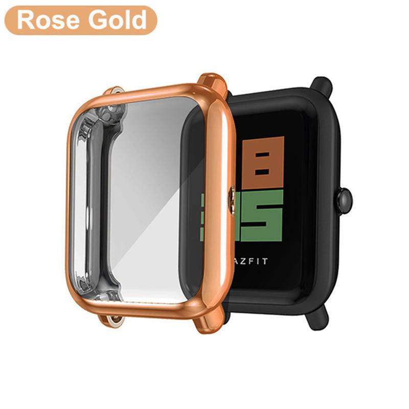 Bumper Plating TPU Case For Huami Amazfit Bip U / Bip U Pro / Bip S / Bip S Lite / Bip 1S / Bip Lite cover with Screen Protector Film For Xiaomi Amazfit Bip Lite 1S U pro