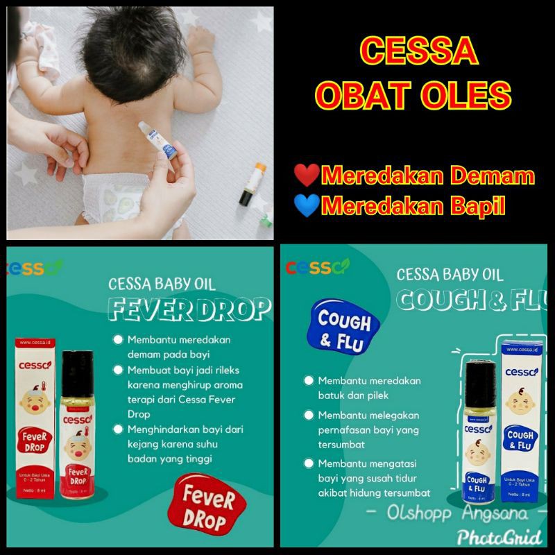 CESSA obat oles / cessa merah cessa biru / cessa demam cessa batuk pilek