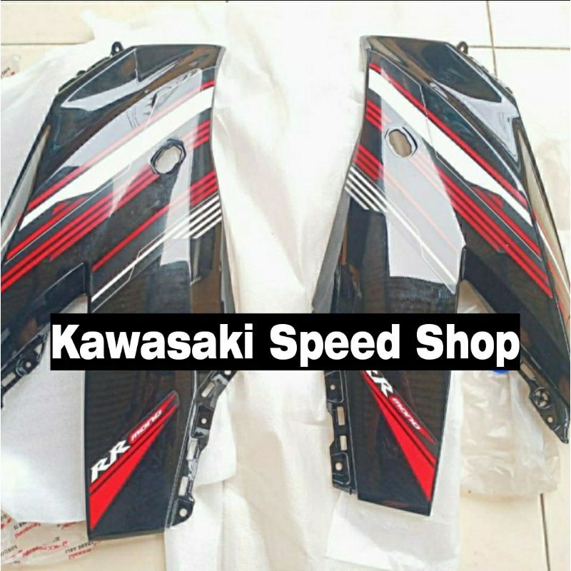 Fairing Sayap Depan Ninja 250 RR Mono Z250sl Striping Merah Original Kawasaki