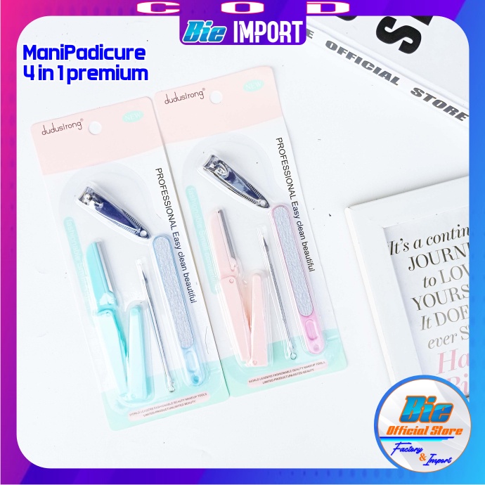 isi 4 Pcs Manicure Padicure Premium Set Impor