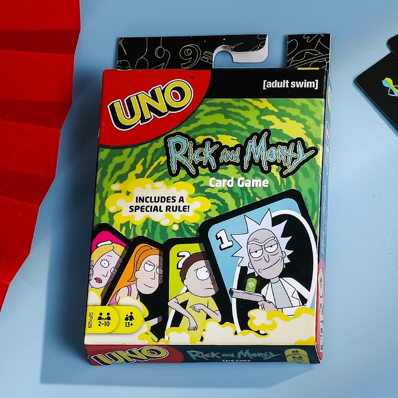 MATTEL Kartu Permainan Poker Desain Anime Rick &amp; Morty Dragon Ball Untuk Hiburan Keluarga