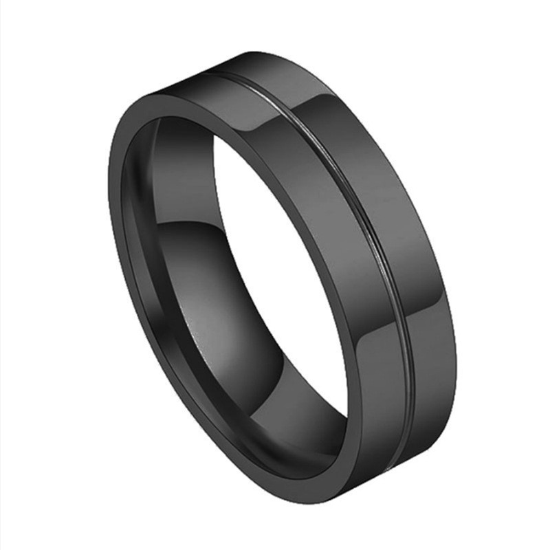 SALE / OBRAL Cincin Couple hitam Tunangan / Nikah / Pasangan / Titanium Black C098 unik dan elegant