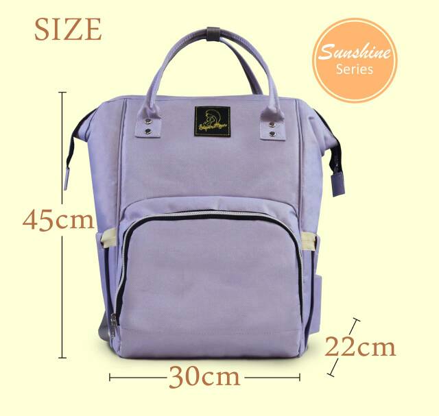 Super Mom Tas Ransel Tas Perlengkapan Bayi Ransel Multifungsi Sunshine Series Medium TMB0003