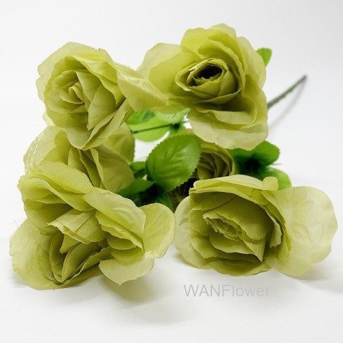 WANFLOWER Bunga Mawar Jepang X7 * HIJAU MATCHA