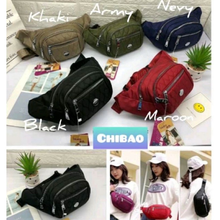 Tas chibao ory import waist bag bisa slempang pinggang 1921