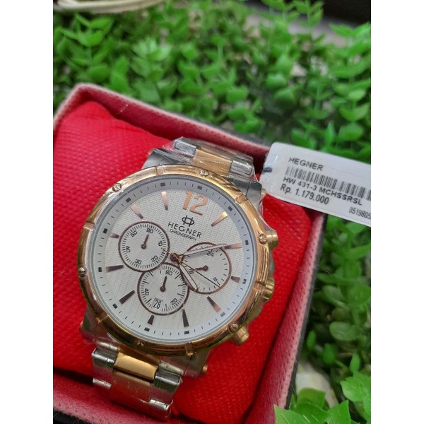 SALE PROMO.. JAM TANGAN PRIA COWOK HEGNER HW-431G-3