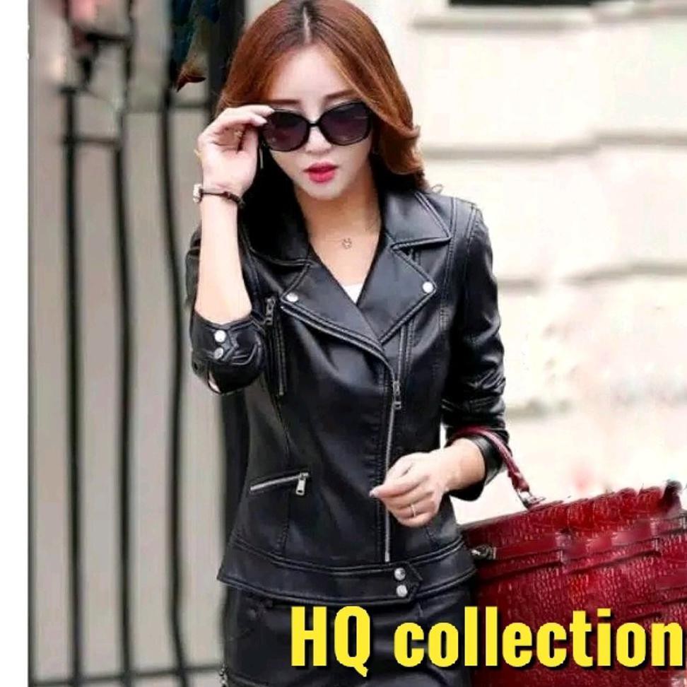 JAKET CEWEK Jaket Kulit Wanita Import Original Jaket Wanita Kulit Keren Slimfit Terbaru Murah
