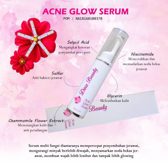 Serum Acne Glow Dinz Shopee Indonesia