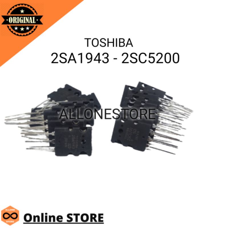 A1943 - C5200 TOSHIBA A1943-C5200 ASLI JAPAN A1943 C5200 15A 150W