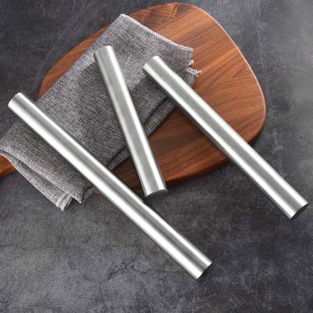 Rebuy Rolling Pin Adonan Pizza / Pastry / Pie Universal Praktis Bahan Stainless Steel