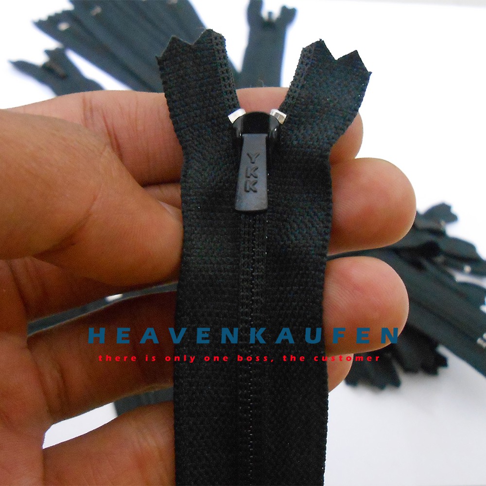 Zipper Resleting YKK 25 cm Hitam Murah