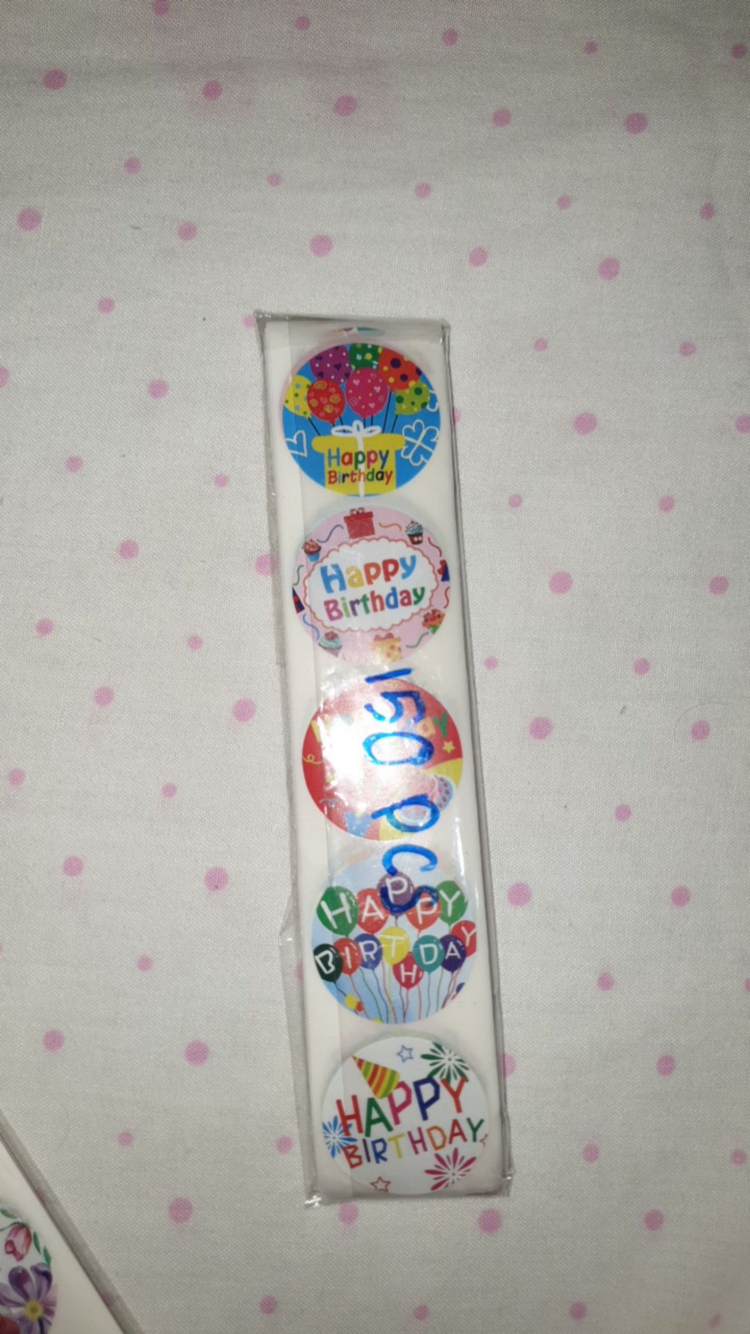 ( 10 Pieces ) (part 7)stikerulangtahun/stikerhappybirthday/stikerucapan/stikersegel/stikersegelmotif