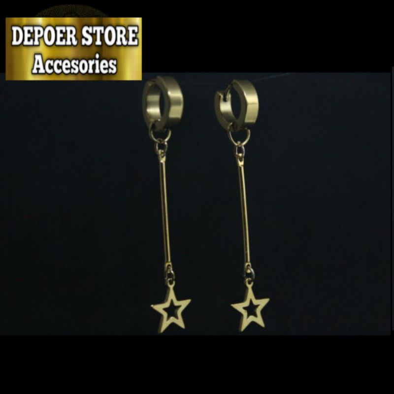 ANTING GANTUG GOLD KOREA TERBARU (BINTANG)