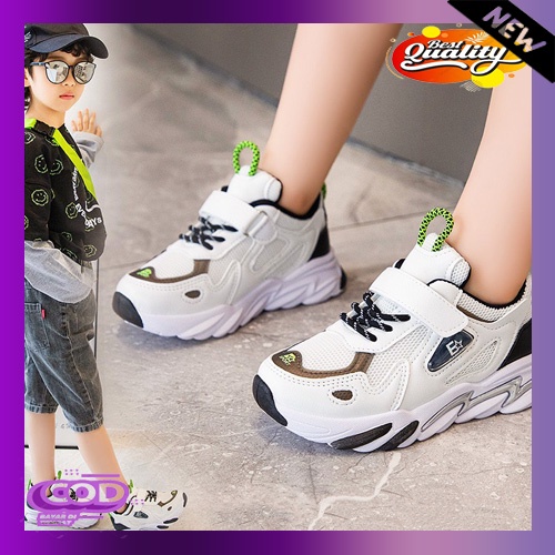 Sepatu Anak Cewek Cowok Anti Air Fashion Korea Tk/Sd D8K2 Kekinian Anak Laki Laki Import Sepatu Snea