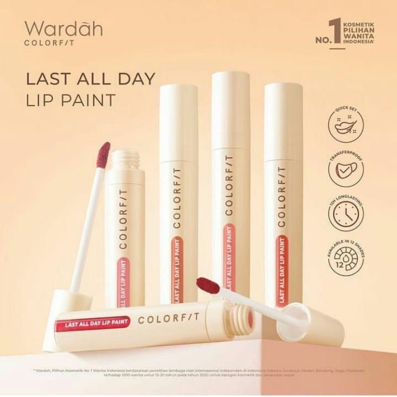 Wardah Colorfit Last All Day Lip Paint