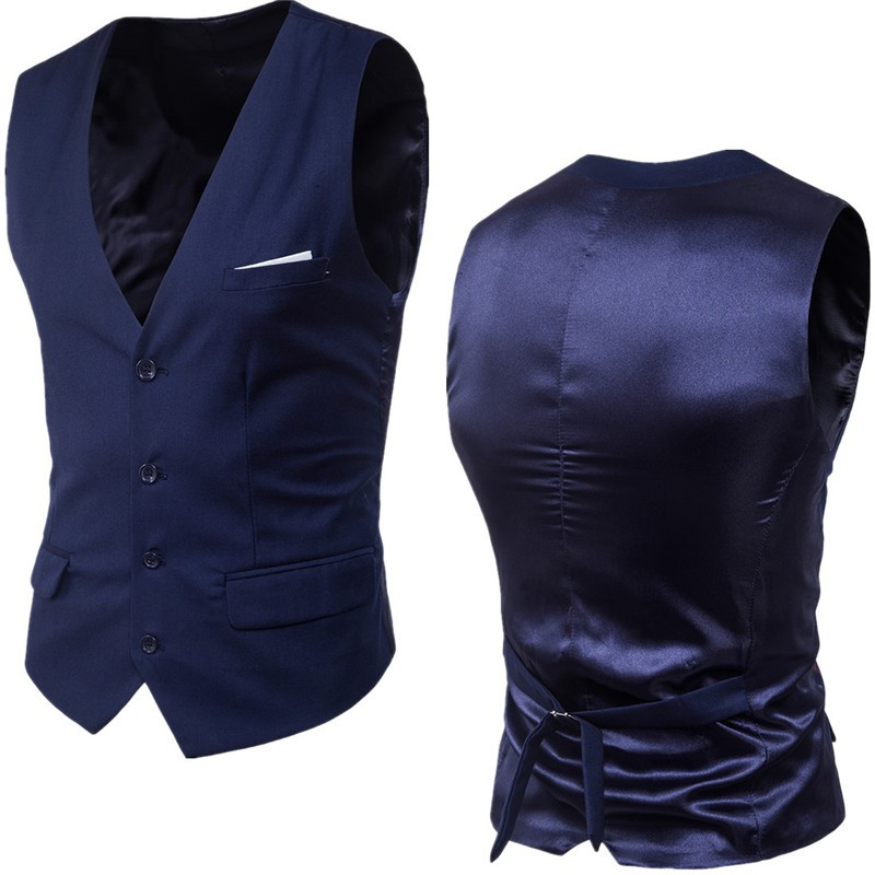 VEST / ROMPI PRIA NIKAYU SLIMFIT WARNA NAVY PRESS BODY (S,M,L,XL) FULL FURING ORIGINAL