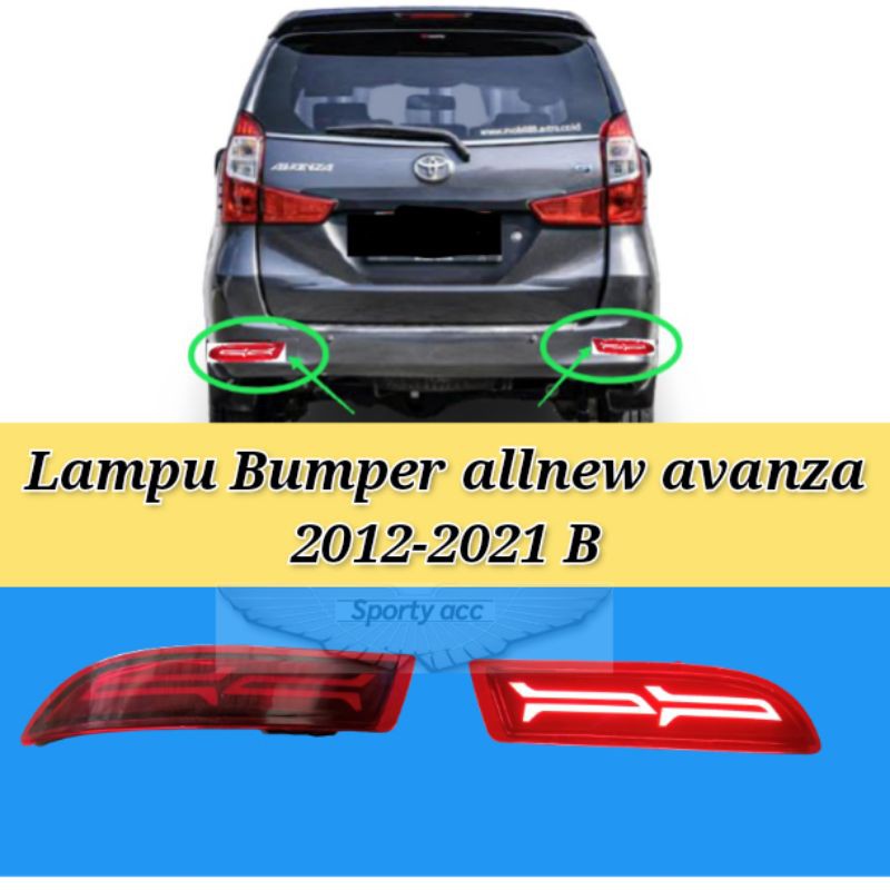 Lampu Bumper Belakang Allnew avanza xenia model B jsm