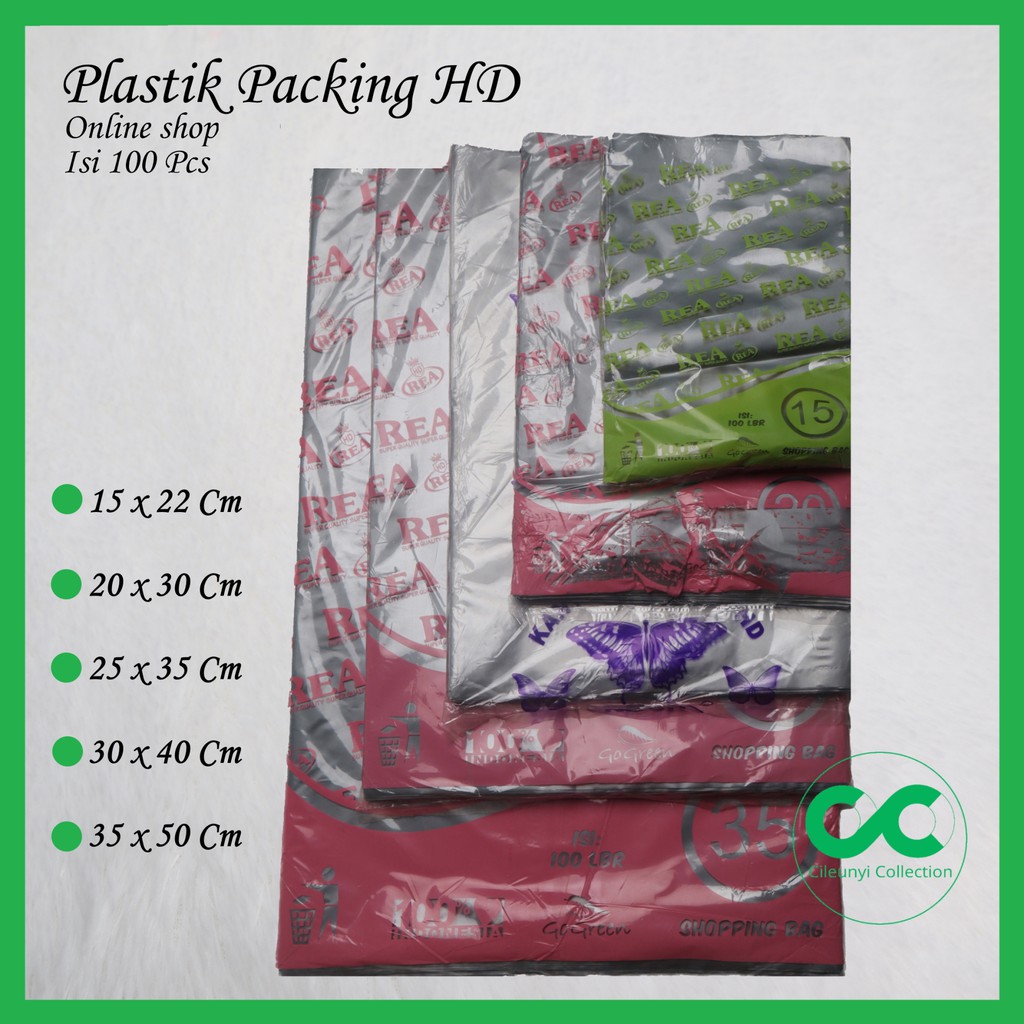 [Isi 100] Ukuran 35 x 50 Cm Plastik Olshop Packing Silver Tebal 0,45 Micron Paket Toko Online Shop